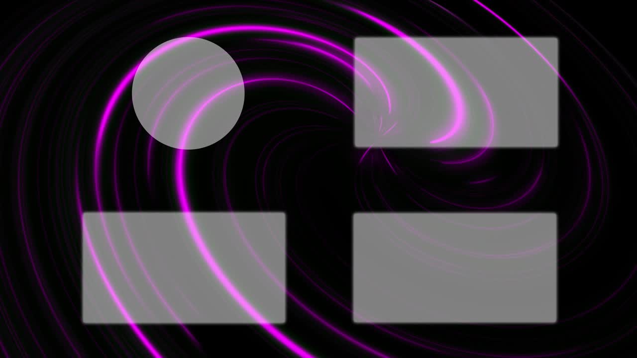 vórtice de neón tarjeta de finalización pantalla de finalización gráficos de movimiento