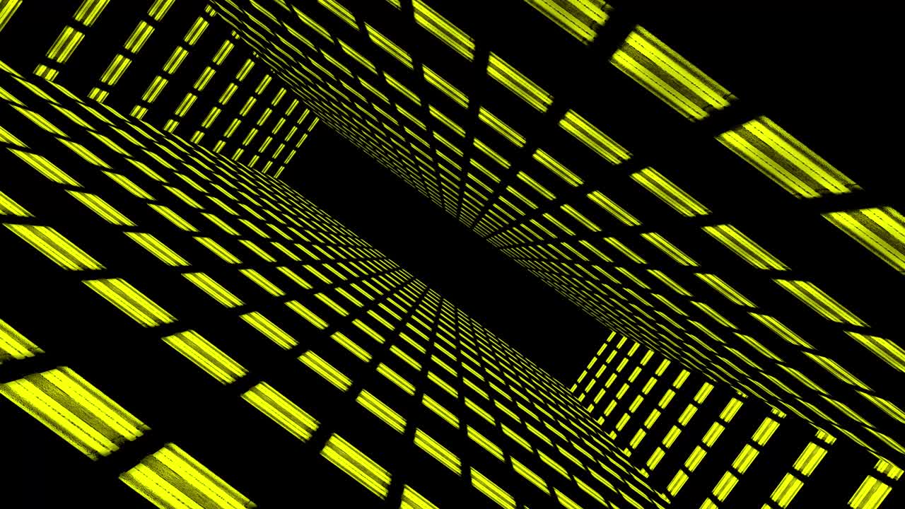 Abstract creative tunnel with dots. Geometric design, swirling, rotating camera and alpha channel end of tunnel.