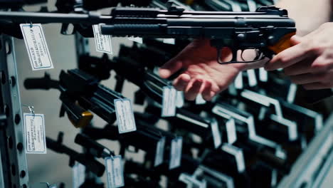 display of firearms