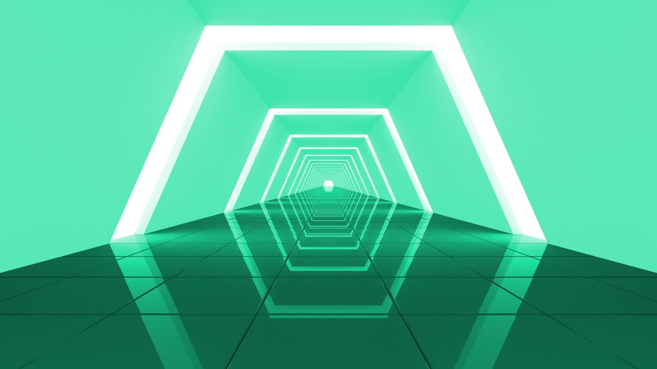 미래의 반이는 배경 터널