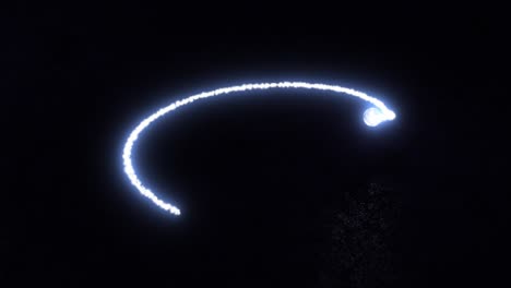 la concha de mar, hermosa bola o globo iluminado y brillante está girando con rotaciones y haciendo una hermosa forma iluminada majestuosa de una concha o cuncha de mar.