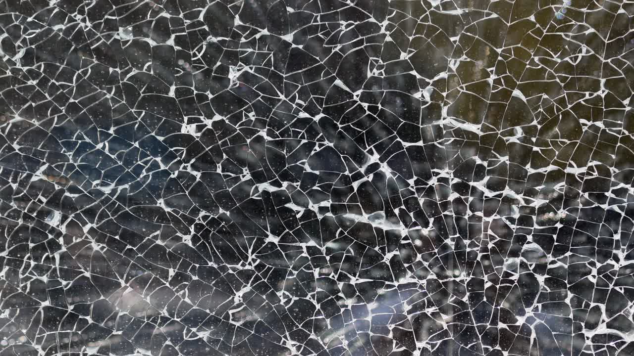 primer plano de vidrio roto