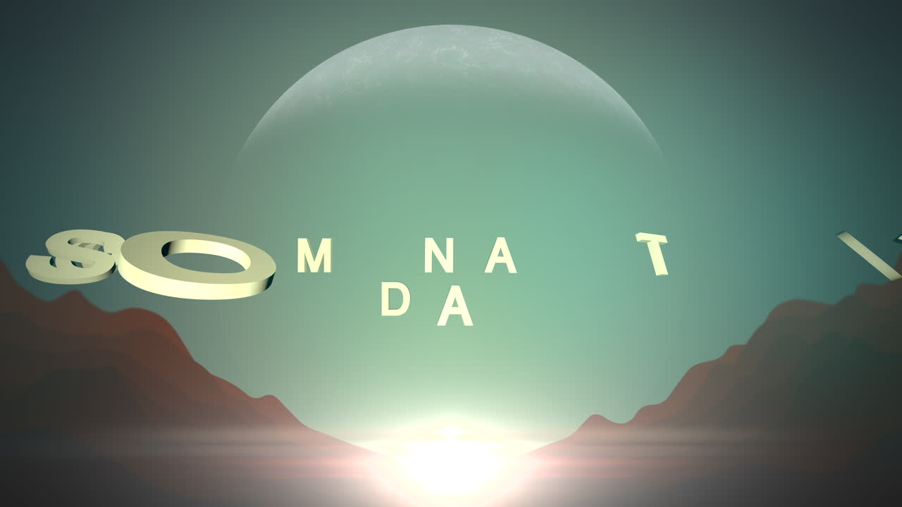 день космонавтики с луной и красными горами в космосе