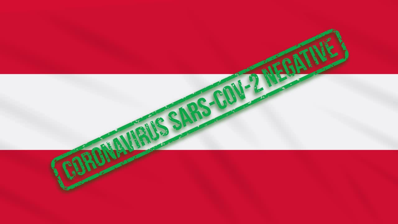 오스트리아는 코로나 바이러스로부터의 자유의 녹색 스프를 가진 발을 흔들고 있습니다.