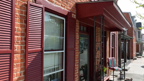 historic red brick home in american city