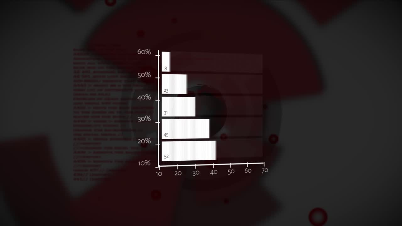 Animación del procesamiento de datos sobre el escaneo del alcance