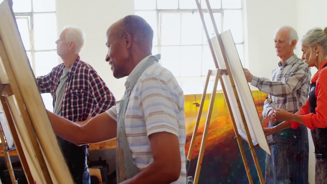 캔버스 4k 에 있는 예술가 의 그림