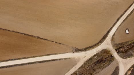 crossroads and people hiking