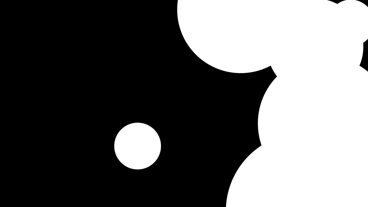 Abstract Colorful Circle Animation for Broadcast isolated on Black Background with Luma Channel 4K