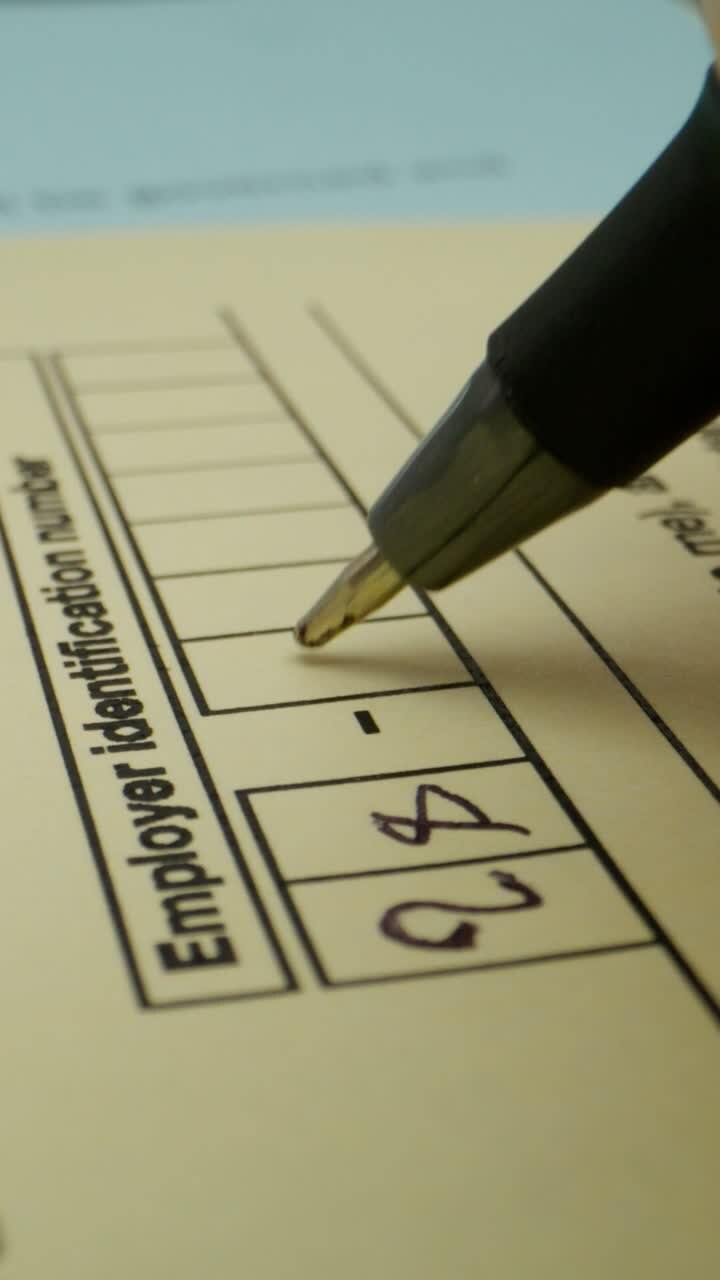 Filling Out Employee Identification Number Form