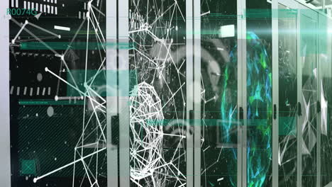 animation of network of connections over computer servers