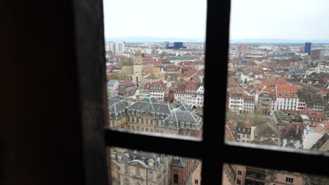 view from cathédrale notre dame de strasbourg, strasbourg, france