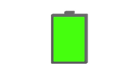 battery charging up to full, motion graphic animation white background keyable