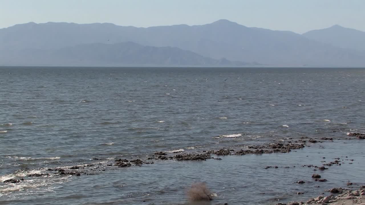 남부 캘리포니아, usa-2의 소금 바다