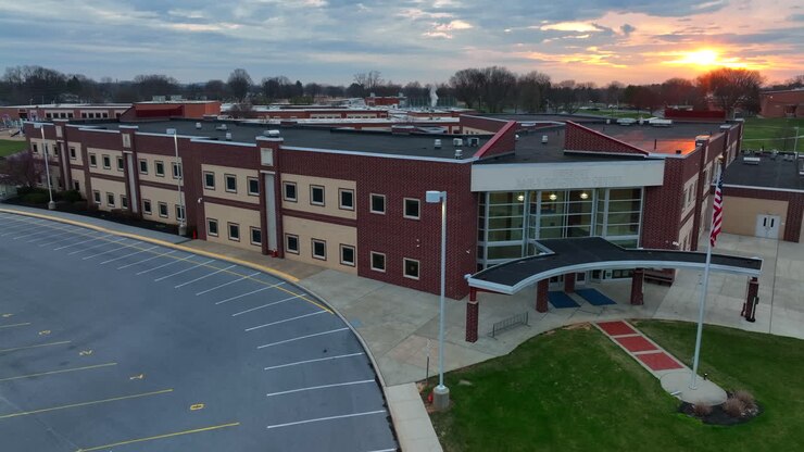Modern American school building