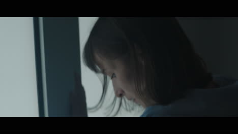 a girl runs through strange corridors of abandoned hospital