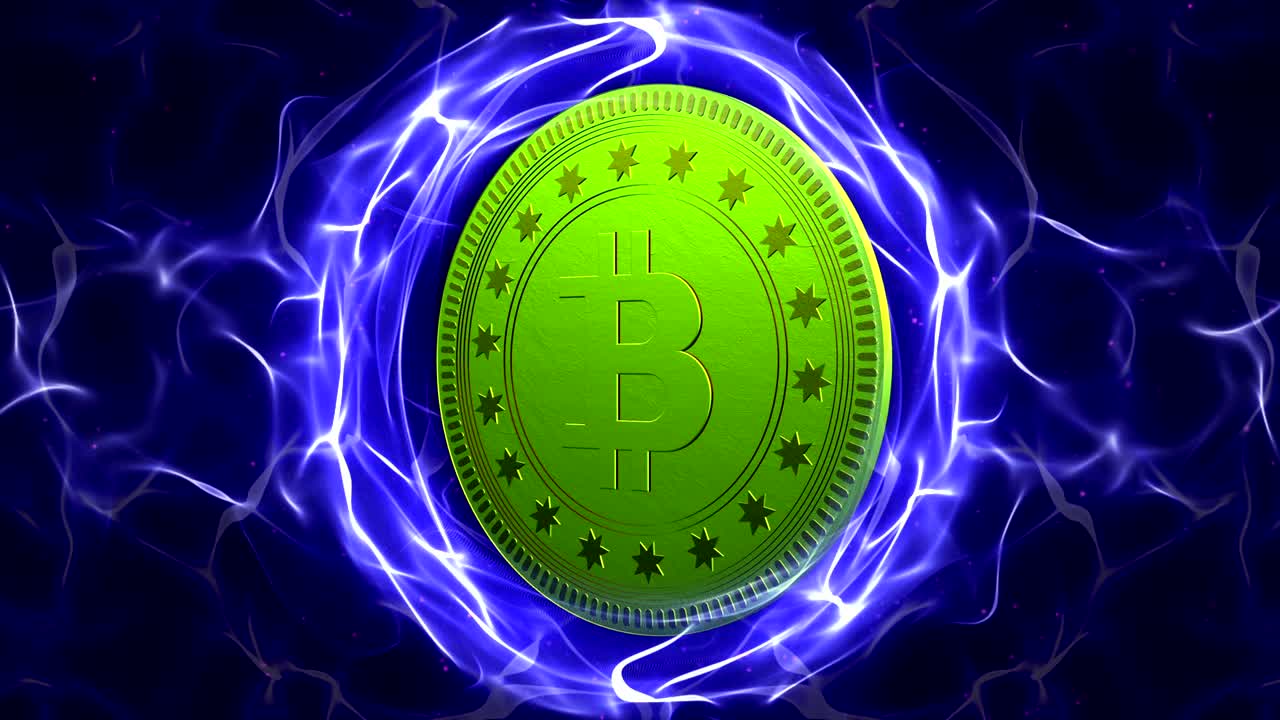 비트코인 동전 애니메이션