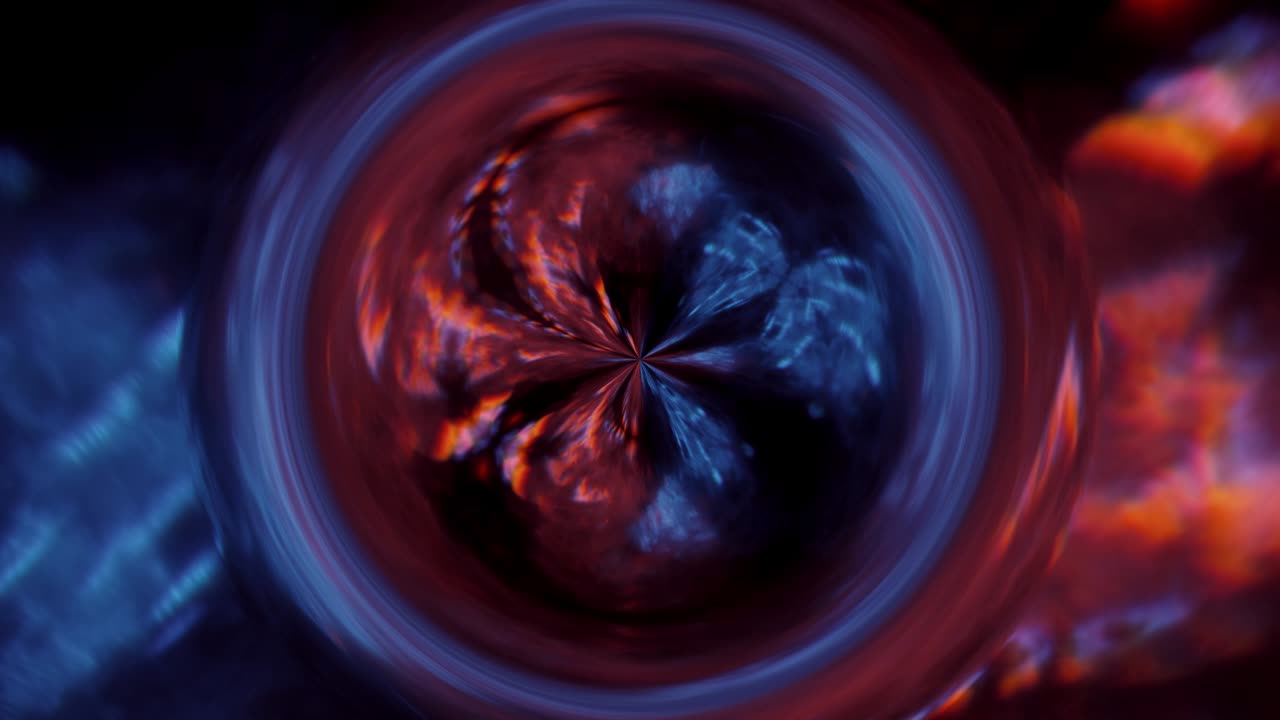 Blue and purple neon circles abstract futuristic background