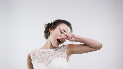 funny bride dancing slow motion wedding photo booth series