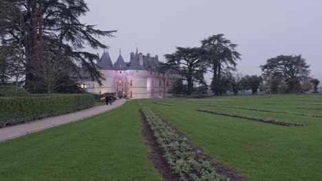 chateau at dusk: a stroll through the gardens