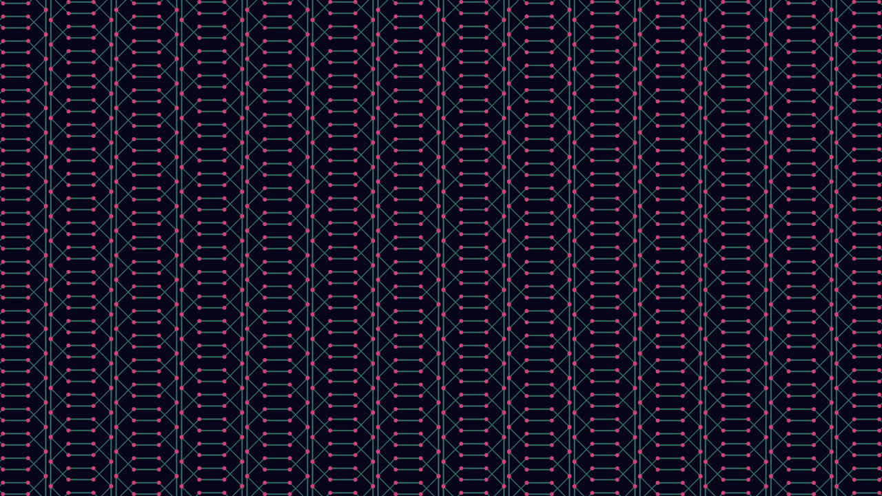 Pixelated blue pattern with white dots a striking black and white design