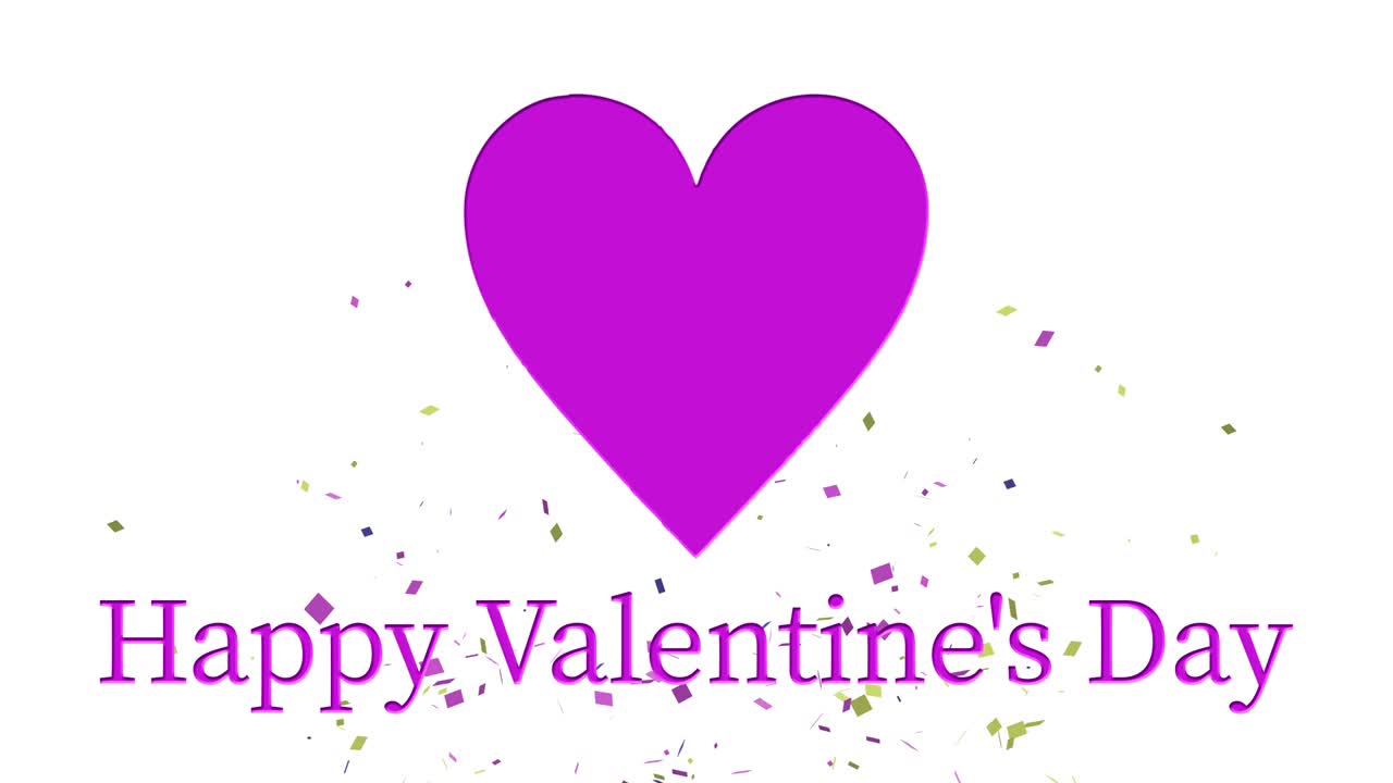 mensaje de valentín texto animación gráficos de movimiento