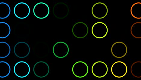 animación de fondo abstracta con círculos