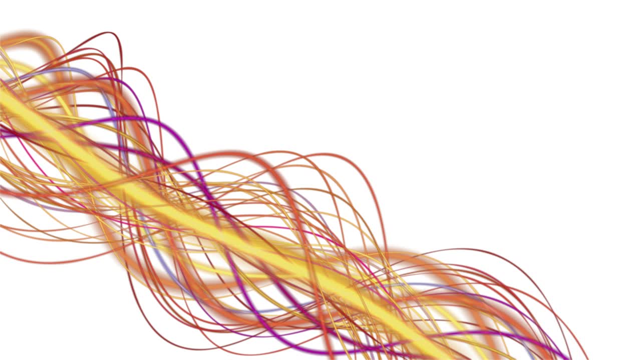 animación fantástica con objeto de onda de rayas en cámara lenta y espacio para texto, 4096x2304 bucle 4k