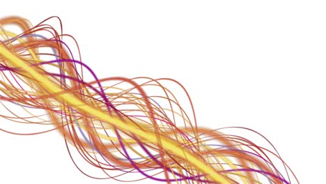 fantastica animazione con oggetto d'onda a strisce al rallentatore e spazio per testo, 4096x2304 loop 4k