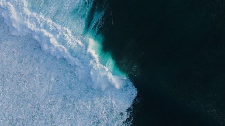 Powerful Ocean Waves from Above