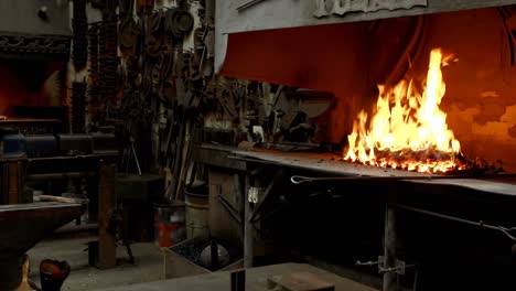 chimenea en el taller 4k