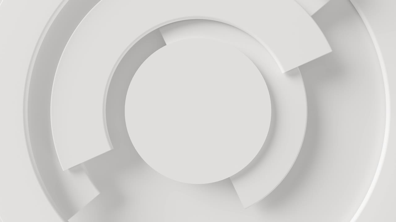 fondo de video de negocios modernos. animación de textura 3d con partes giratorias de un círculo. concepto de superficie en espiral. renderización 3d de un bucle sin costuras