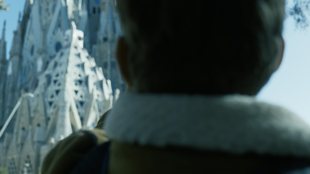 Taking a photo of Sagrada Familia in Barcelona