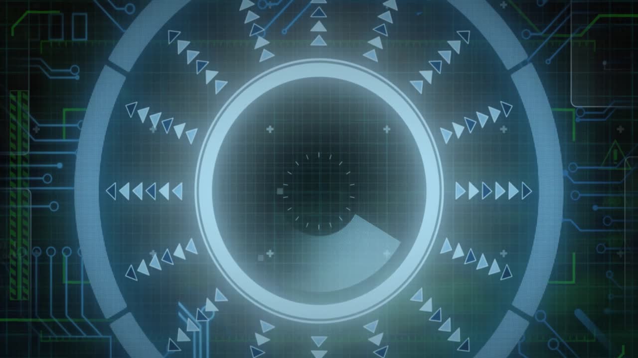 Animation of data processing over scope scanning