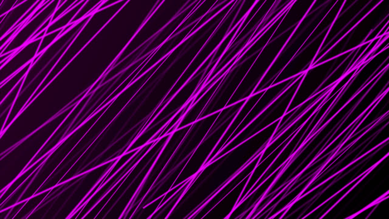 Animazione video moderna astratta con linee luminose viola neon