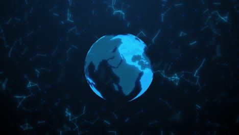 global network animation concept conveying the digital age and global connectivity computer