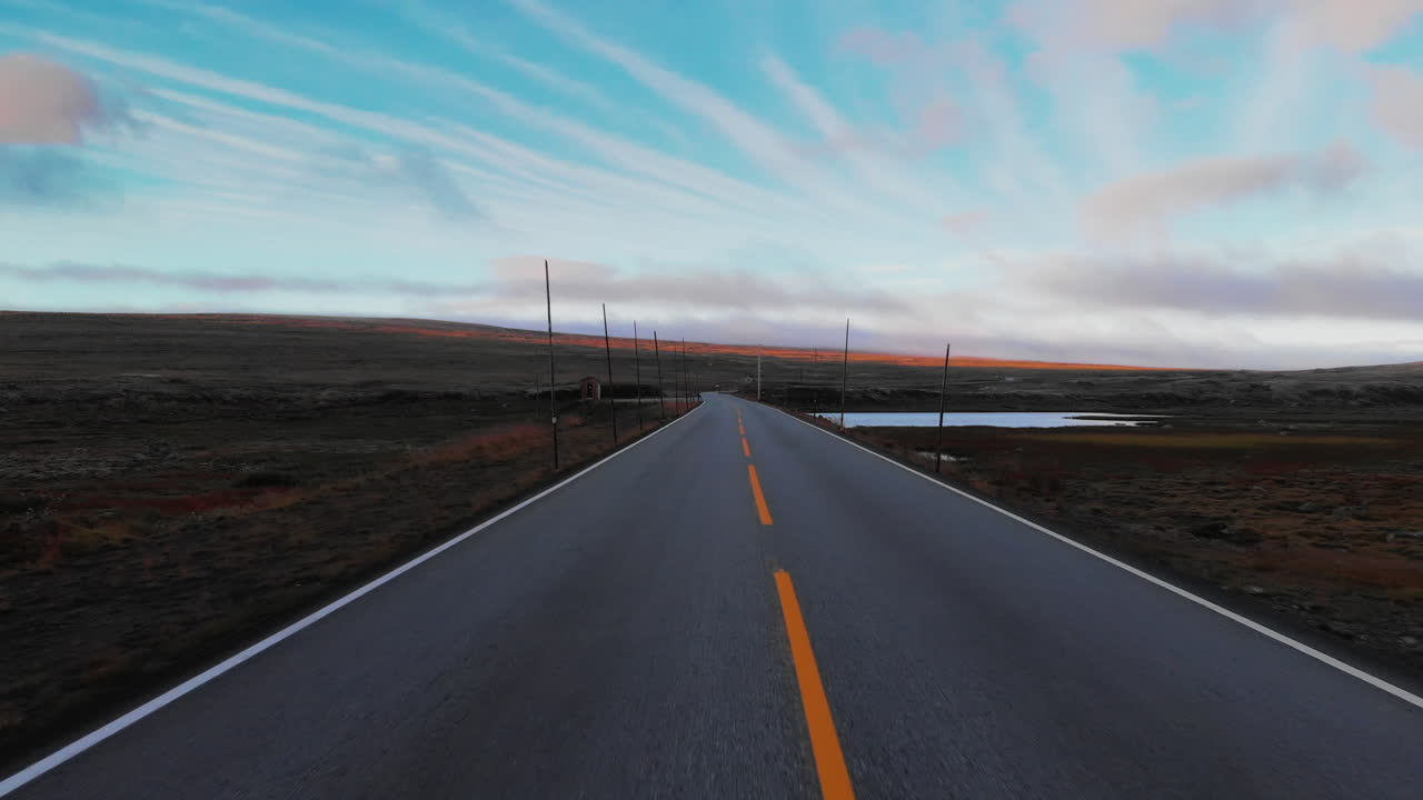 A beautiful scenic road in Norway