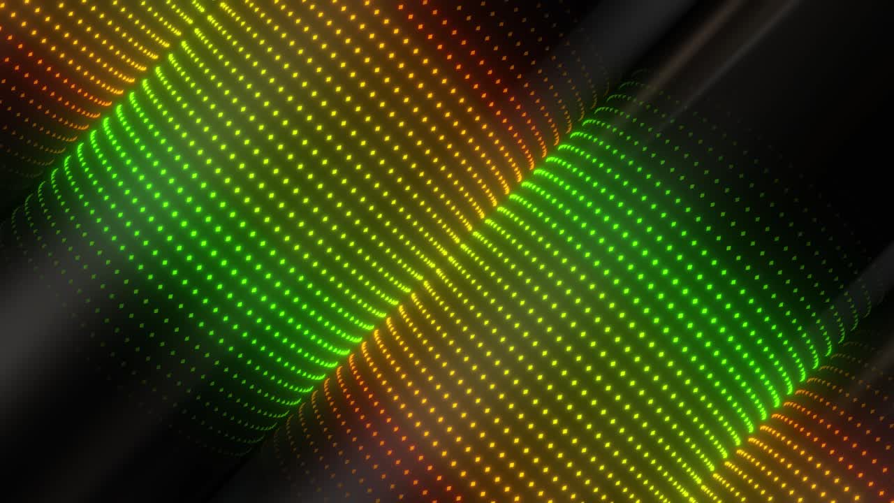 Abstract Glowing Dots and Circles