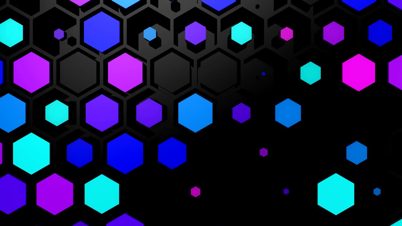 el fondo de los hexágonos