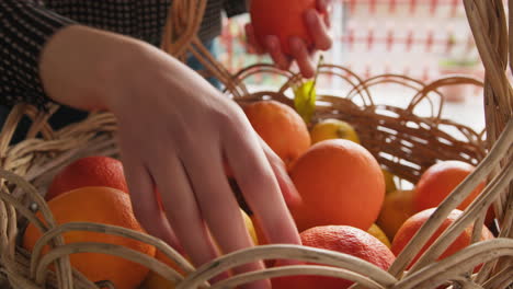 choosing the best oranges and lemon fruit for preparing a typical dessert