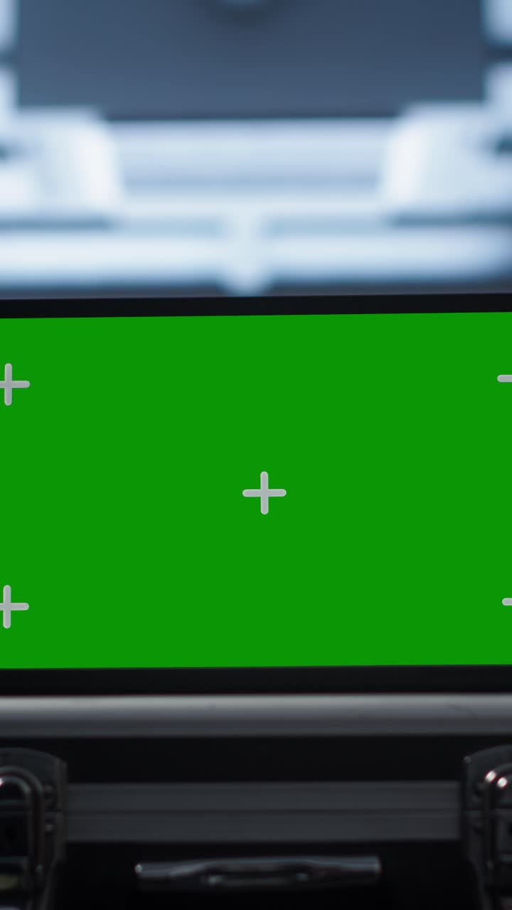 Green Screen Display with Tracking Markers on a Device
