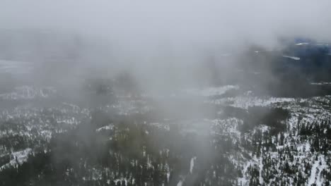 drone shot filming inside a cloud. lol