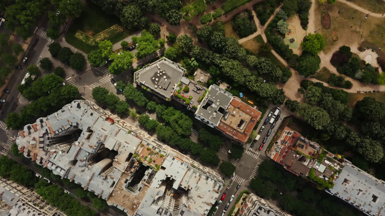 파리 동네 의 공중 사진