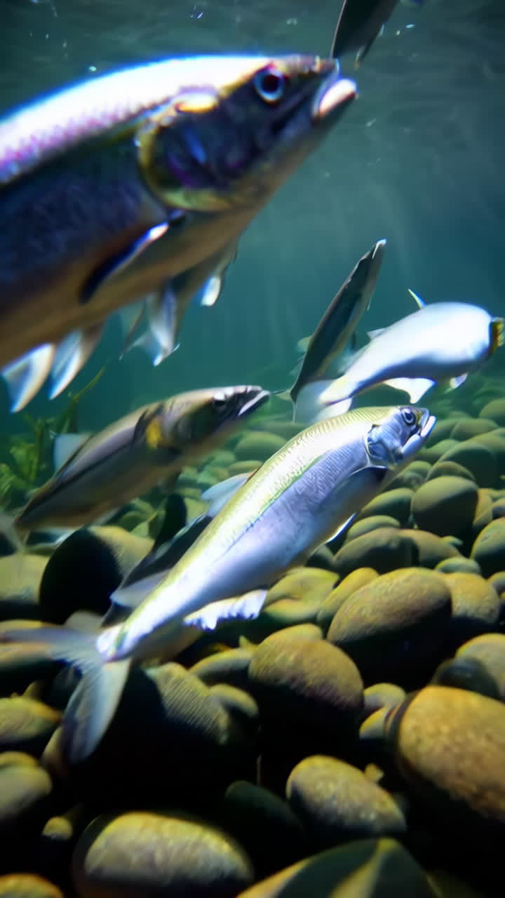 Salmon Underwater
