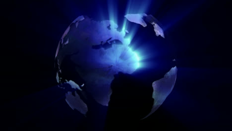 stock animation of a globe