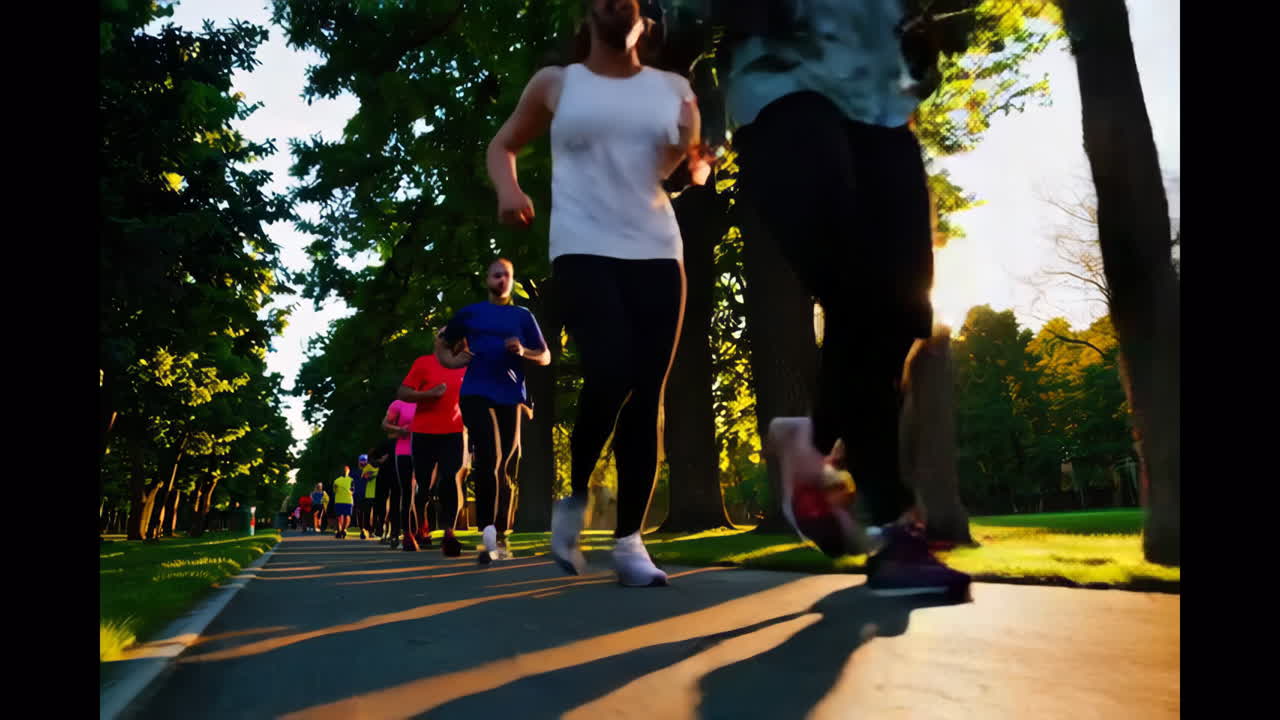 Persone che corrono in un parco