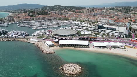 harbour cannes france panning  drone,aerial