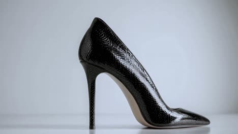 elegant black high heel shoe