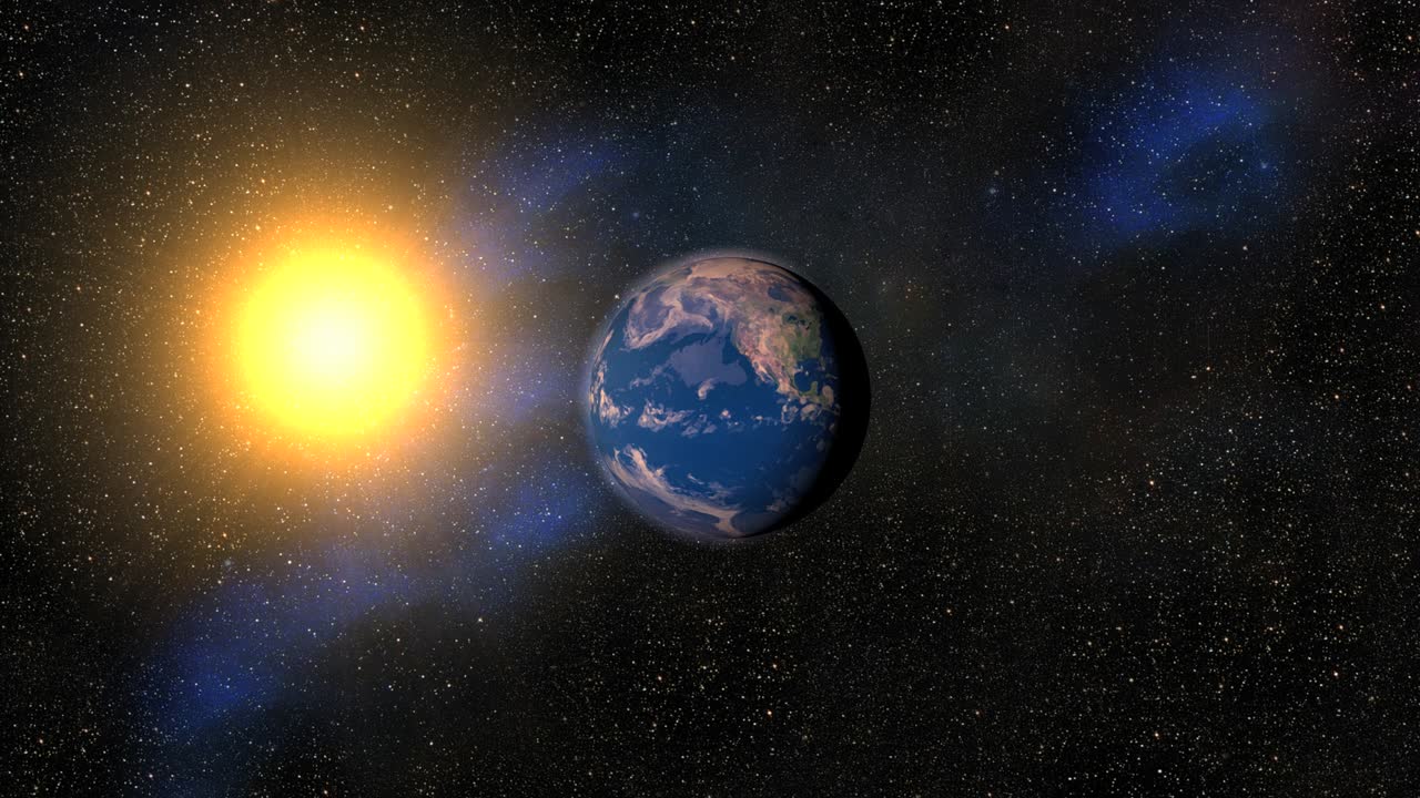 вращение нашей голубой земли.