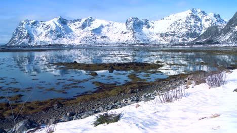 gorgeous wintertime fjords north of the arctic circle in lofoten islands norway 2